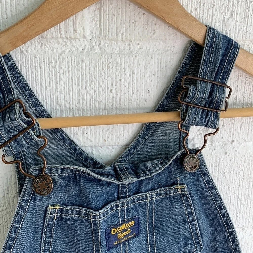 OshKosh B'gosh Vestbak 1895 Vintage Denim Cotton Overalls sz 4